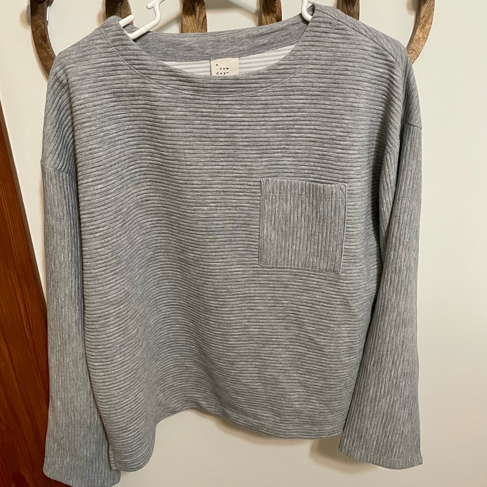 A new day grey sweatshirt